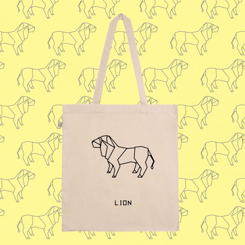 SHOPPER BAG borsa ORIGAMI LION leone