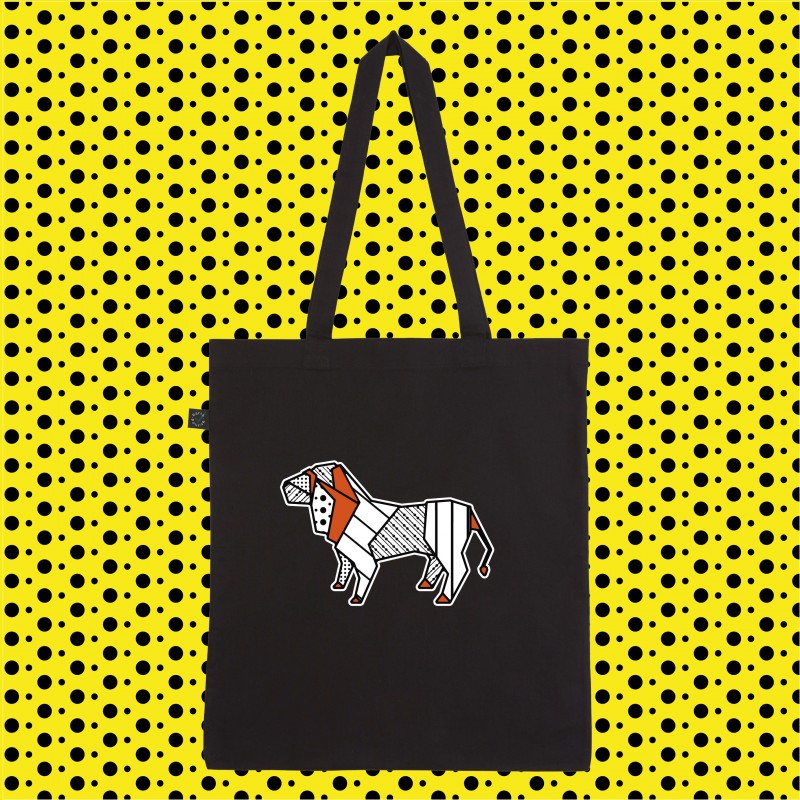 SHOPPER BAG ORIGAMI LION POP