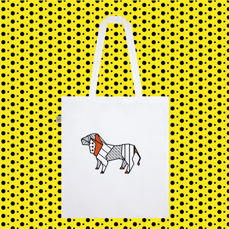 SHOPPER BAG borsa ORIGAMI LION POP...