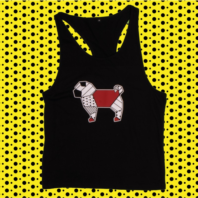 T-shirt ORIGAMI PUG POP