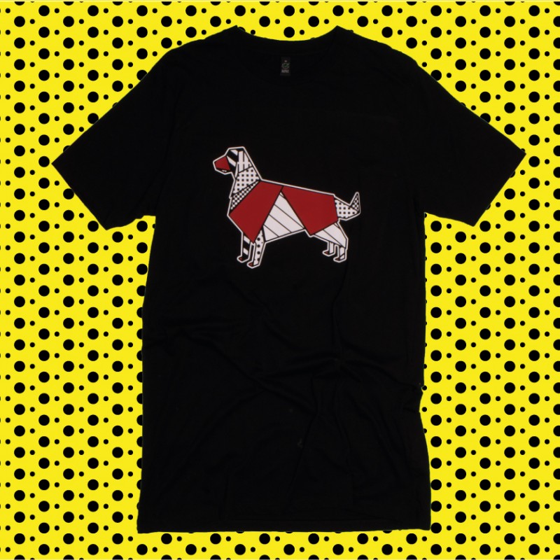 T-shirt ORIGAMI POP GOLDEN RETRIEVER...