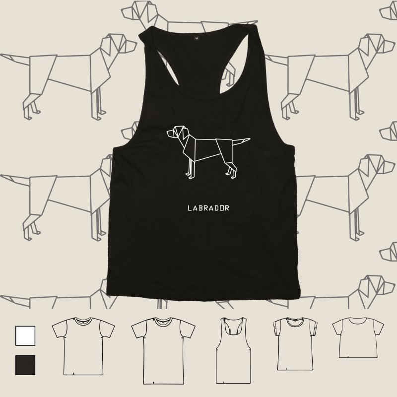 T-shirt ORIGAMI DOG LABRADOR