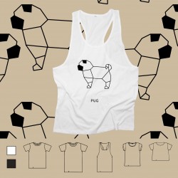 T-shirt ORIGAMI PUG carlino