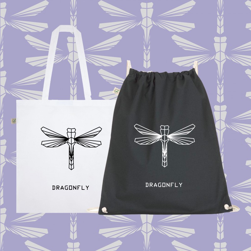 SHOPPER BAG ORIGAMI DRAGONFLY