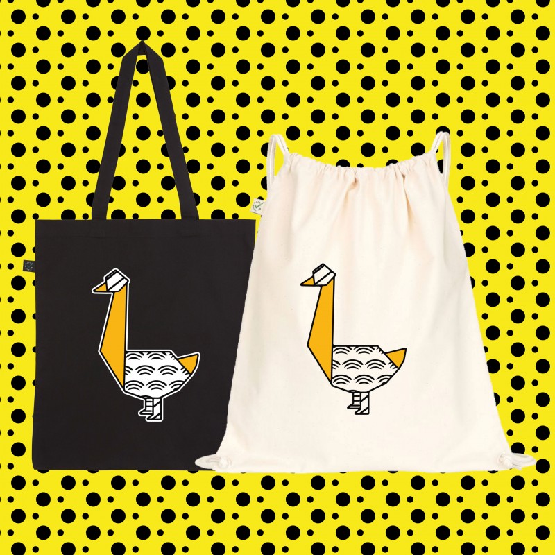 BORSA SHOPPER BAG ORIGAMI GOOSE POP...