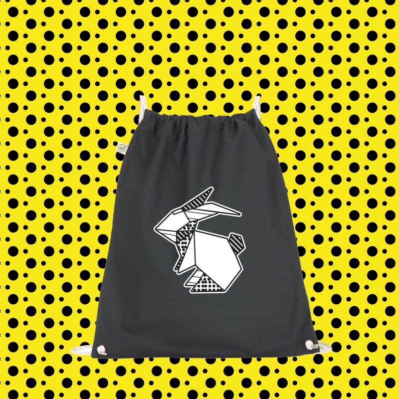 SHOPPER BAG BORSA SACCA ORIGAMI BUNNY...