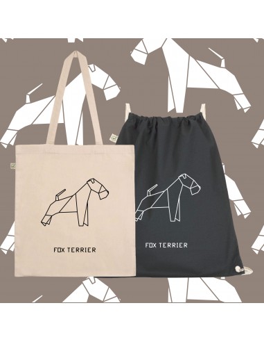 Shopper bag e sacca ORIGAMI FOX TERRIER