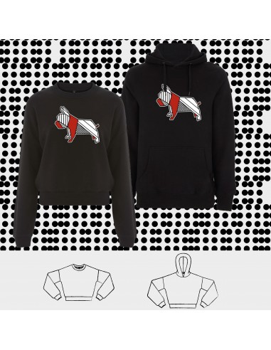 SWEATSHIRT ORIGAMI FRENCH BULLDOG