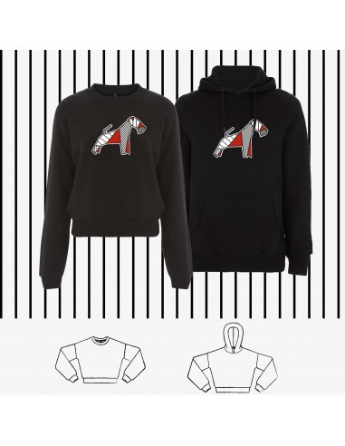 SWEATSHIRT ORIGAMI POP FOX TERRIER dog