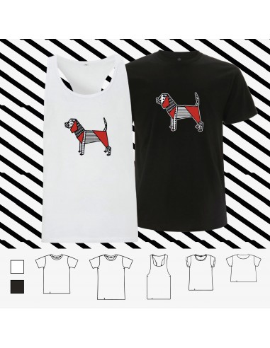 T-shirt ORIGAMI DOG BEAGLE POP