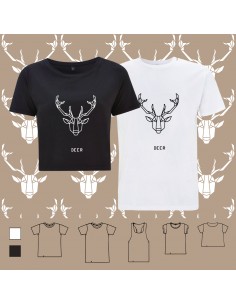 T-shirt ORIGAMI DEER FACE...