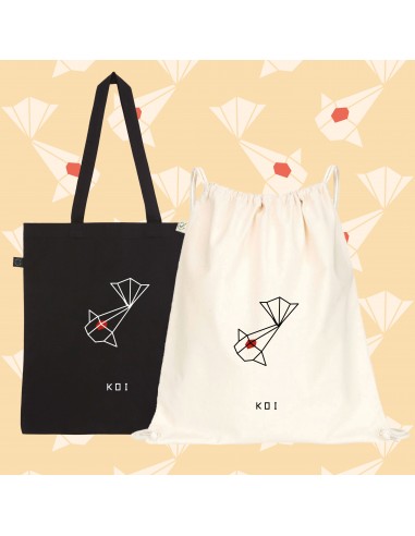 SHOPPER BAG and SACK ORIGAMI KOI CARP