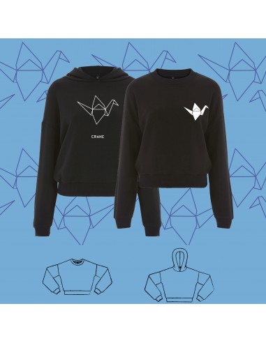 SWEATSHIRT ORIGAMI CRANE