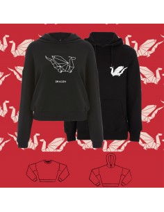 SWEATSHIRT ORIGAMI DRAGON