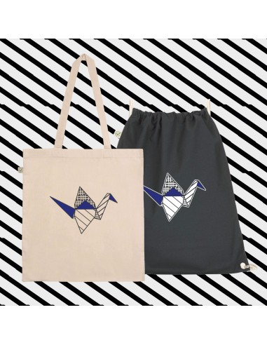 SHOPPER BAG and SACK ORIGAMI POP CRANE