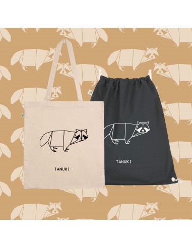 SHOPPER BAG and SACK ORIGAMI TANUKI