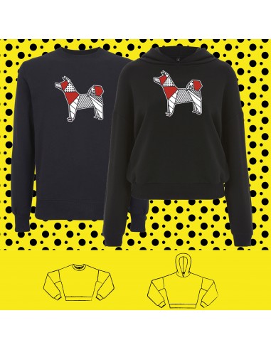 SWEATSHIRT ORIGAMI POP DOG AKITA