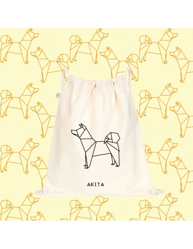 SHOPPER BAG ORIGAMI AKITA dog