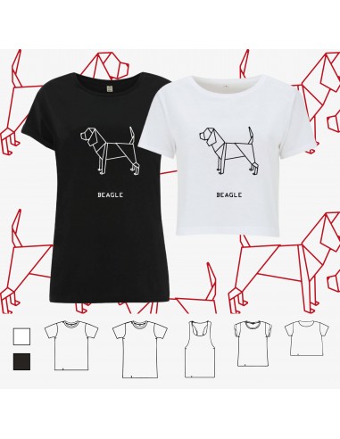T-shirt ORIGAMI DOG BEAGLE