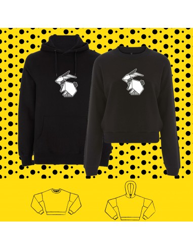 SWEATSHIRT ORIGAMI POP BUNNY RABBIT