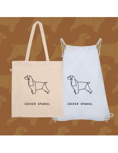 Shopper bag Origami dog...