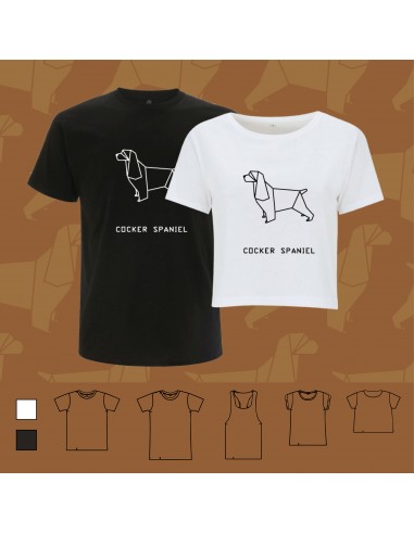 T-shirt ORIGAMI DOG COCKER SPANIEL