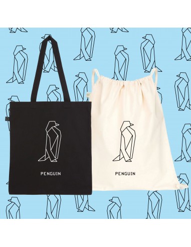 BORSA SHOPPER BAG ORIGAMI PENGUIN...