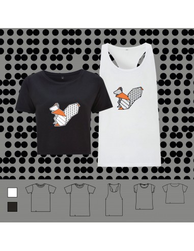 T-shirt ORIGAMI POP SQUIRREL scoiattolo