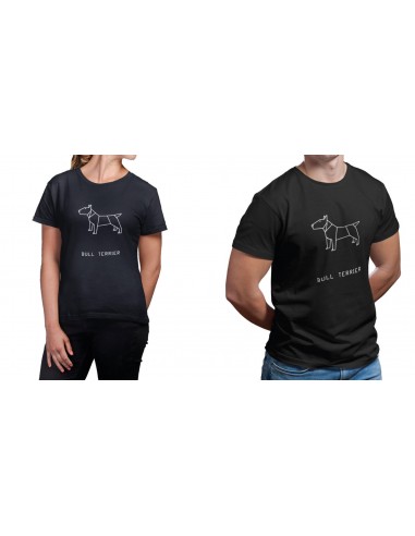 T-shirt ORIGAMI DOG BULL TERRIER