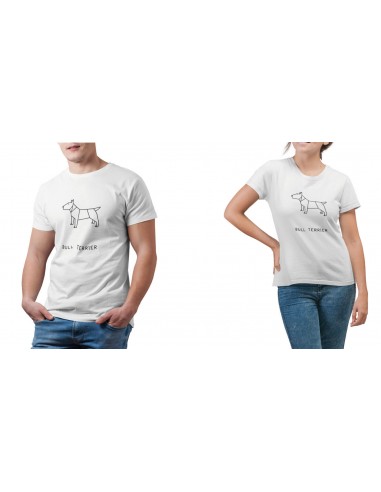 T-shirt ORIGAMI DOG BULL TERRIER