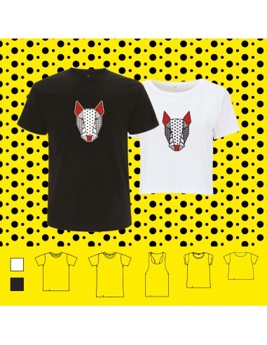 T-shirt ORIGAMI POP BULL TERRIER FACE