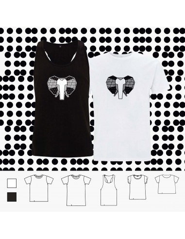 T-shirt ORIGAMI ELEPHANT FACE POP