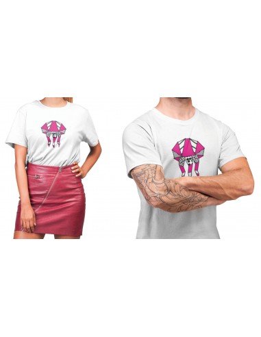 T-shirt ORIGAMI JELLYFISH POP FUXIA