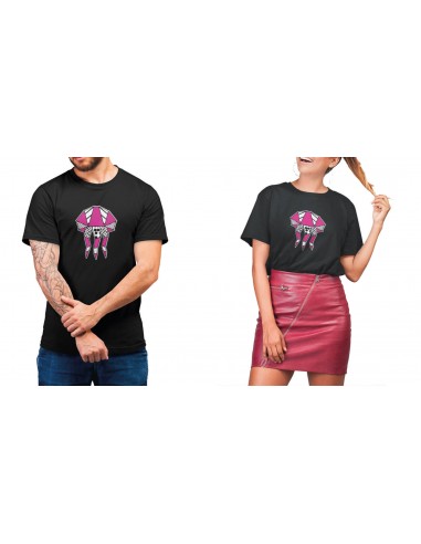 T-shirt ORIGAMI JELLYFISH POP FUXIA