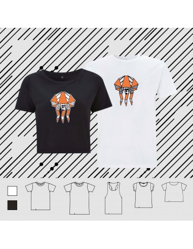 T-shirt ORIGAMI JELLYFISH POP ORANGE