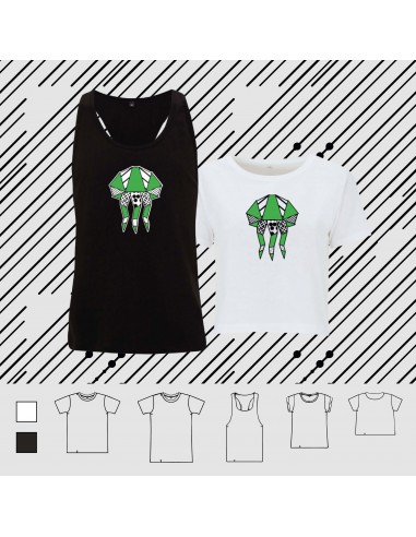 T-shirt ORIGAMI JELLYFISH POP GREEN