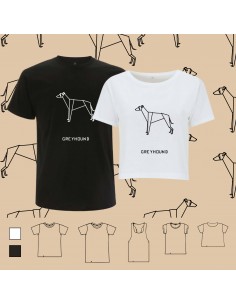 T-shirt ORIGAMI DOG GREYHOUND