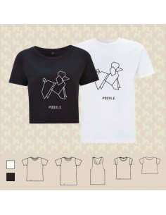 T-shirt ORIGAMI POODLE cane...