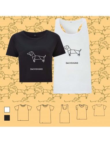 T-shirt ORIGAMI DOG DACHSHUND
