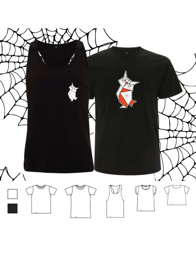 T-shirt ORIGAMI BLACK OWL HALLOWEEN...