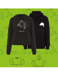 SWEATSHIRT ORIGAMI CHAMELEON