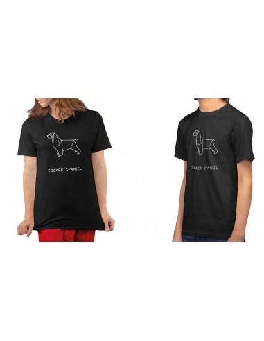 T-shirt ORIGAMI DOG COCKER SPANIEL