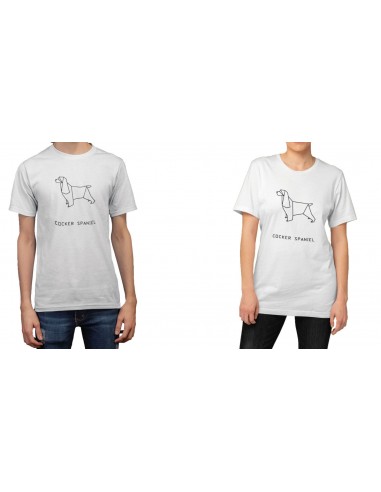 T-shirt ORIGAMI DOG COCKER SPANIEL
