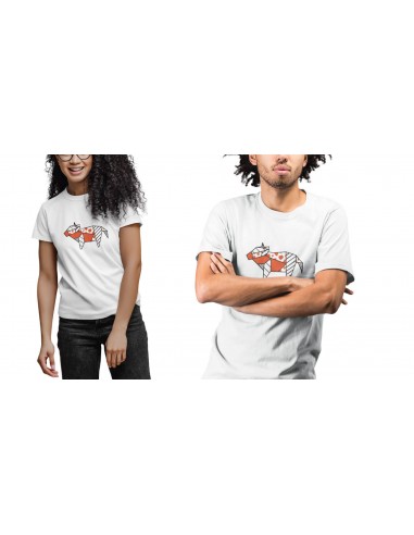 T-shirt ORIGAMI COW POP mucca orange