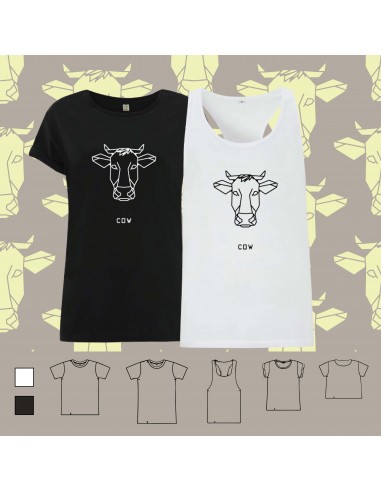T-shirt ORIGAMI COW FACE