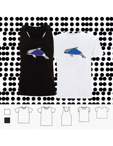 T-shirt ORIGAMI DOLPHIN POP