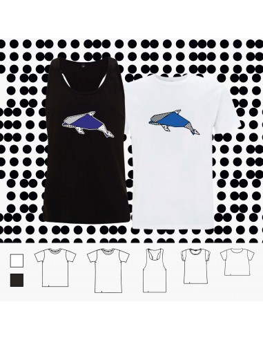 T-shirt ORIGAMI POP DOLPHIN delfino