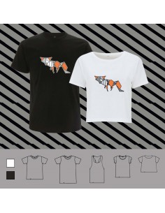 T-shirt ORIGAMI POP FOX volpe