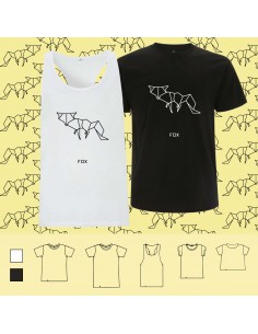 T-shirt ORIGAMI FOX volpe