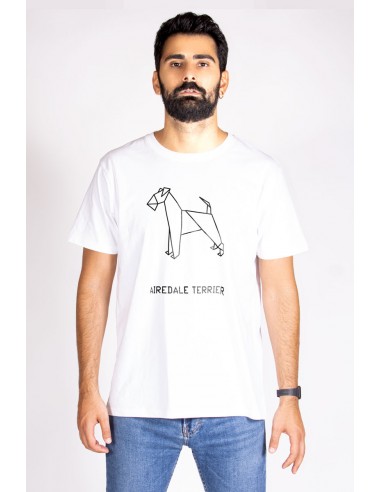 T-shirt Man Classic ORIGAMI AIREDALE...